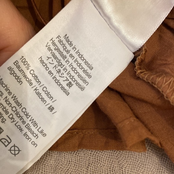 J. Crew Brown Blouse with Ruffle Detail. Size Xs. Style BB269 - Picture 7 of 7